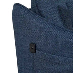 - Canapé 2,5 places avec port de chargement USB et pieds en métal