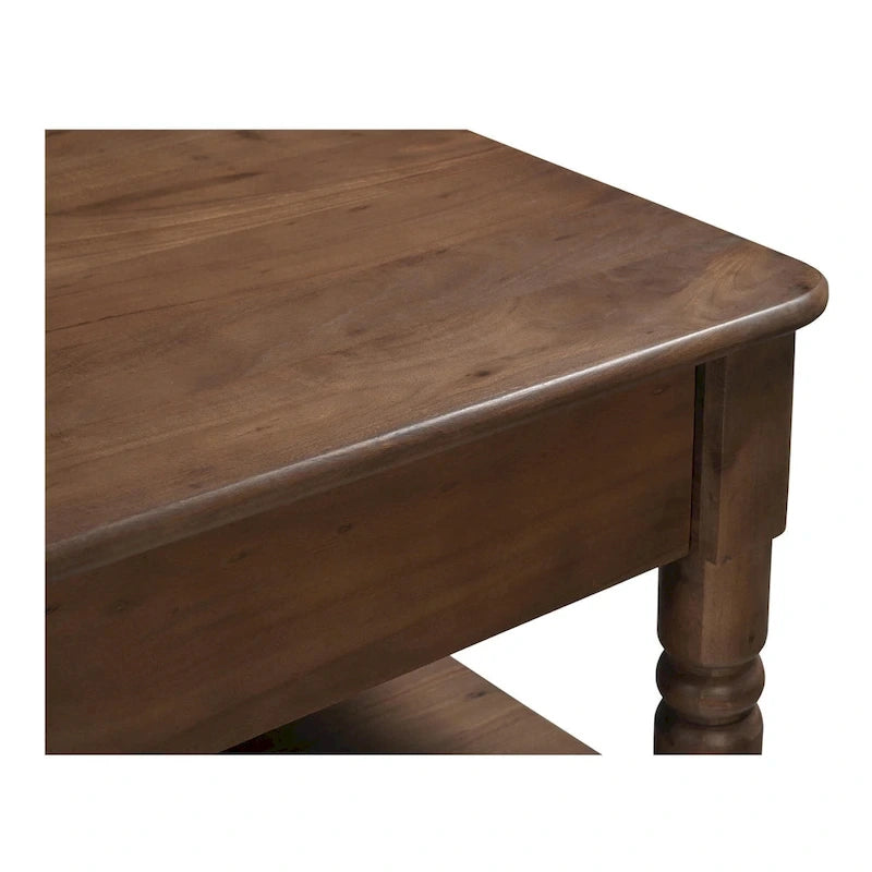 Cove, îlot de cuisine en bois avec rangement - 72L x 40,5P x 36,5H