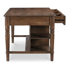Cove, îlot de cuisine en bois avec rangement - 72L x 40,5P x 36,5H