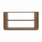 58.9 Table console moderne pour entrée, Table de canapé étroite avec étagère ouverte pour usage multifonctionnel