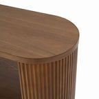 58.9 Table console moderne pour entrée, Table de canapé étroite avec étagère ouverte pour usage multifonctionnel