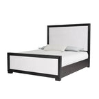 Lit capitonné en tissu en bois massif Durem II Modern Classic