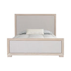 Lit capitonné en tissu en bois massif Durem II Modern Classic