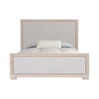 Lit capitonné en tissu en bois massif Durem II Modern Classic