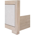 Lit capitonné en tissu en bois massif Durem II Modern Classic