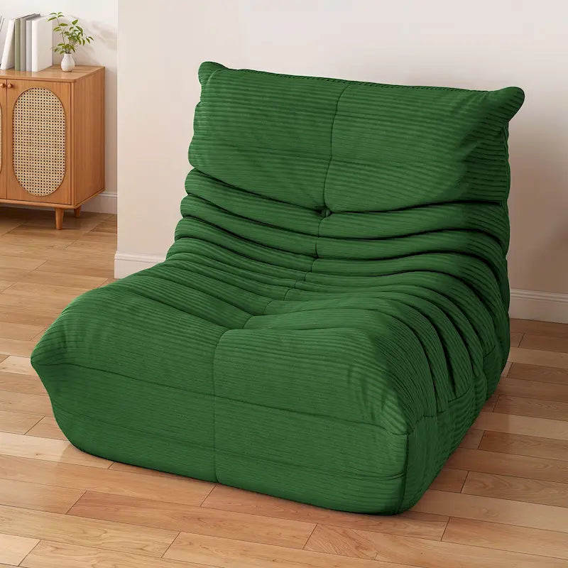 Fauteuil poire avec mousse à mémoire de forme, canapé de sol paresseux pour adultes et enfants