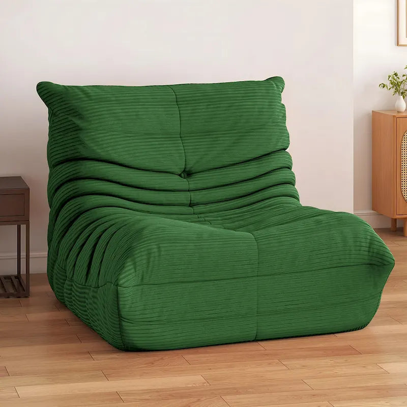 Fauteuil poire avec mousse à mémoire de forme, canapé de sol paresseux pour adultes et enfants