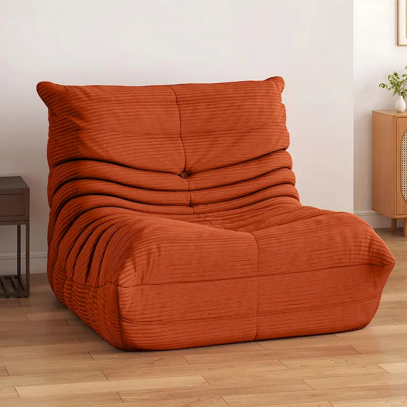 Fauteuil poire avec mousse à mémoire de forme, canapé de sol paresseux pour adultes et enfants