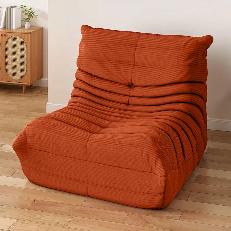 Fauteuil poire avec mousse à mémoire de forme, canapé de sol paresseux pour adultes et enfants
