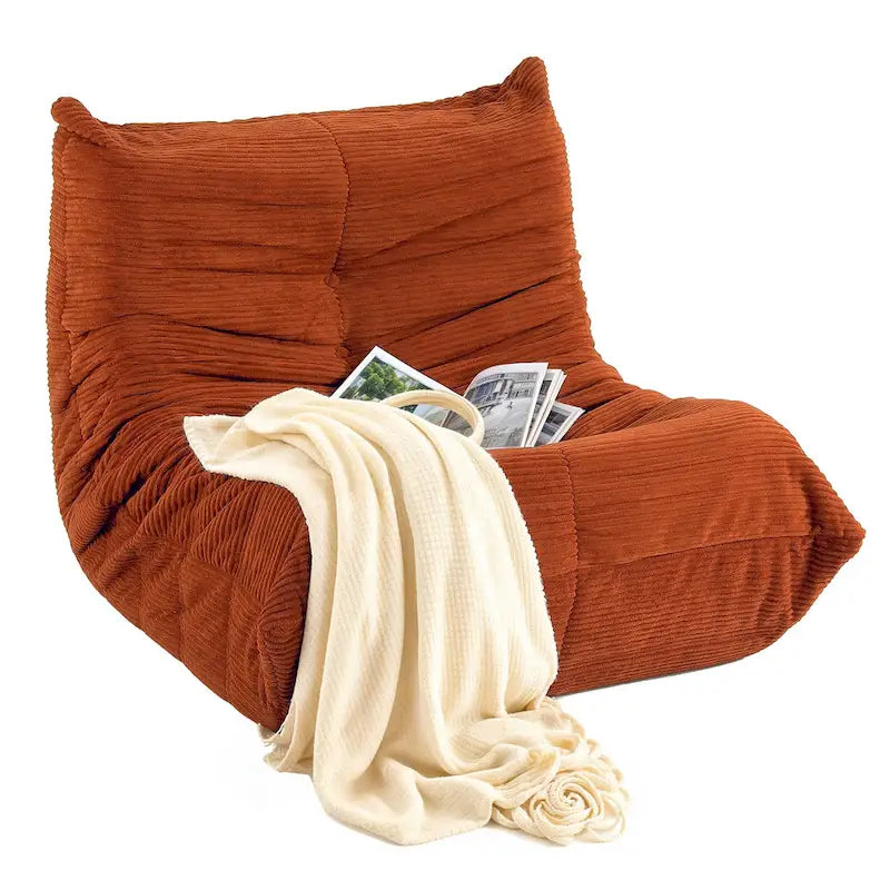 Fauteuil poire avec mousse à mémoire de forme, canapé de sol paresseux pour adultes et enfants
