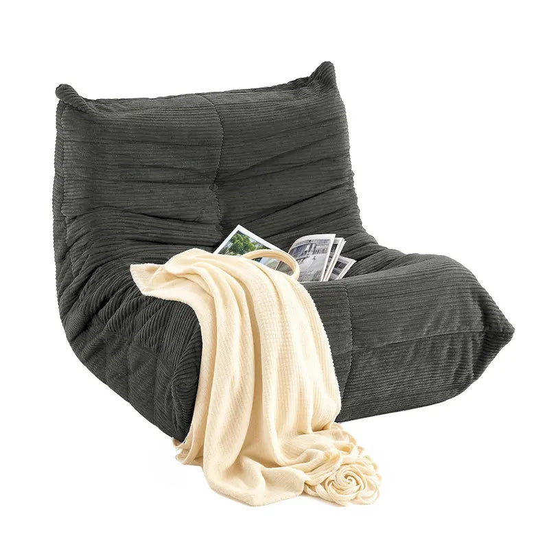 Fauteuil poire avec mousse à mémoire de forme, canapé de sol paresseux pour adultes et enfants