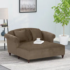 Causeuse double capitonnée contemporaine Freas avec oreillers décoratifs par   - 63,00 L x 58,50 l x 34,50 H