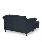 Causeuse double capitonnée contemporaine Freas avec oreillers décoratifs par   - 63,00 L x 58,50 l x 34,50 H