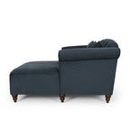 Causeuse double capitonnée contemporaine Freas avec oreillers décoratifs par   - 63,00 L x 58,50 l x 34,50 H