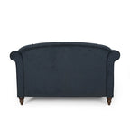 Causeuse double capitonnée contemporaine Freas avec oreillers décoratifs par   - 63,00 L x 58,50 l x 34,50 H