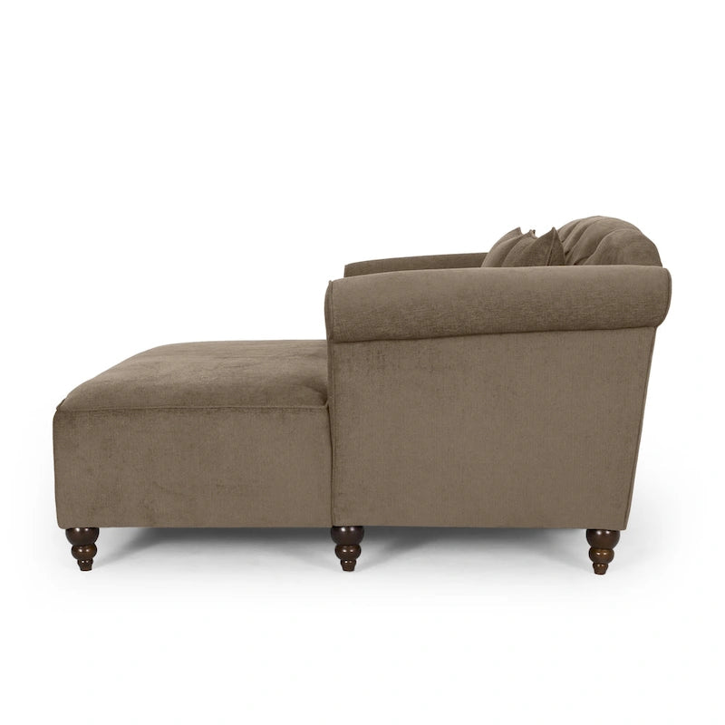 Causeuse double capitonnée contemporaine Freas avec oreillers décoratifs par   - 63,00 L x 58,50 l x 34,50 H