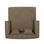 Causeuse double capitonnée contemporaine Freas avec oreillers décoratifs par   - 63,00 L x 58,50 l x 34,50 H