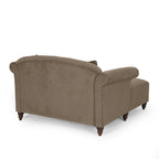 Causeuse double capitonnée contemporaine Freas avec oreillers décoratifs par   - 63,00 L x 58,50 l x 34,50 H