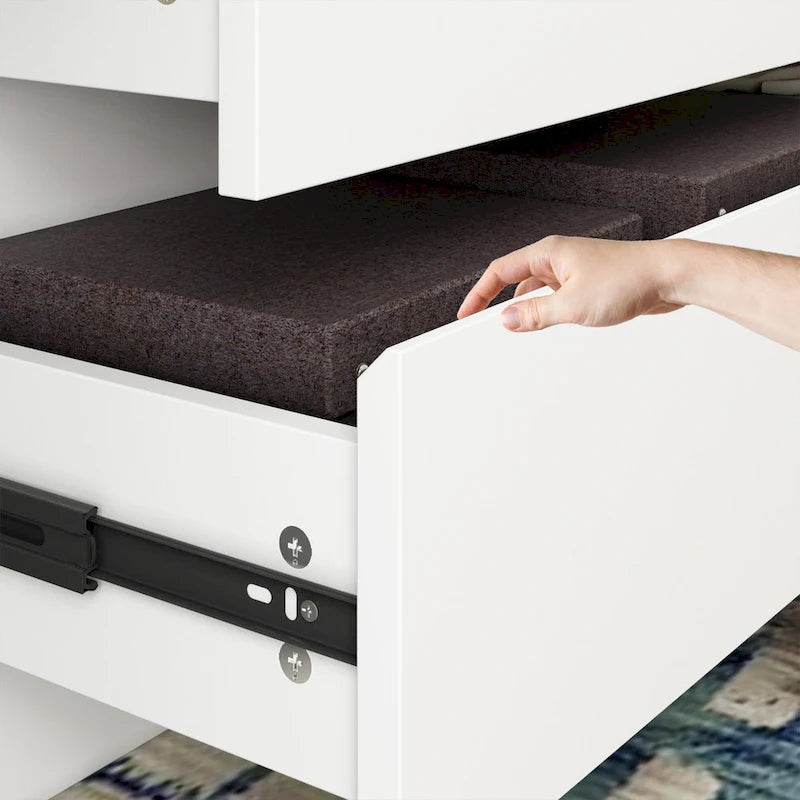 Commode à 12 tiroirs pour chambre avec tiroirs profonds, grande commode en bois sur pied