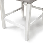Chaises de comptoir capitonnées modernes grises Tia (lot de 2) par