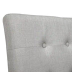 Chaises de comptoir capitonnées modernes grises Tia (lot de 2) par