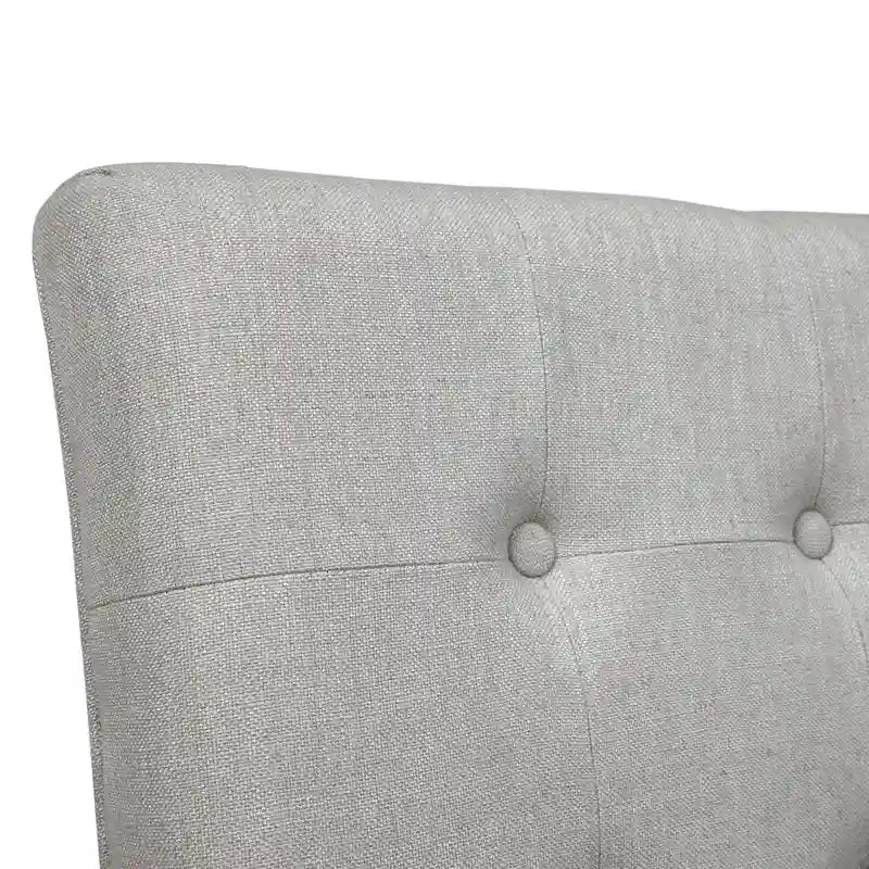 Chaises de comptoir capitonnées modernes grises Tia (lot de 2) par