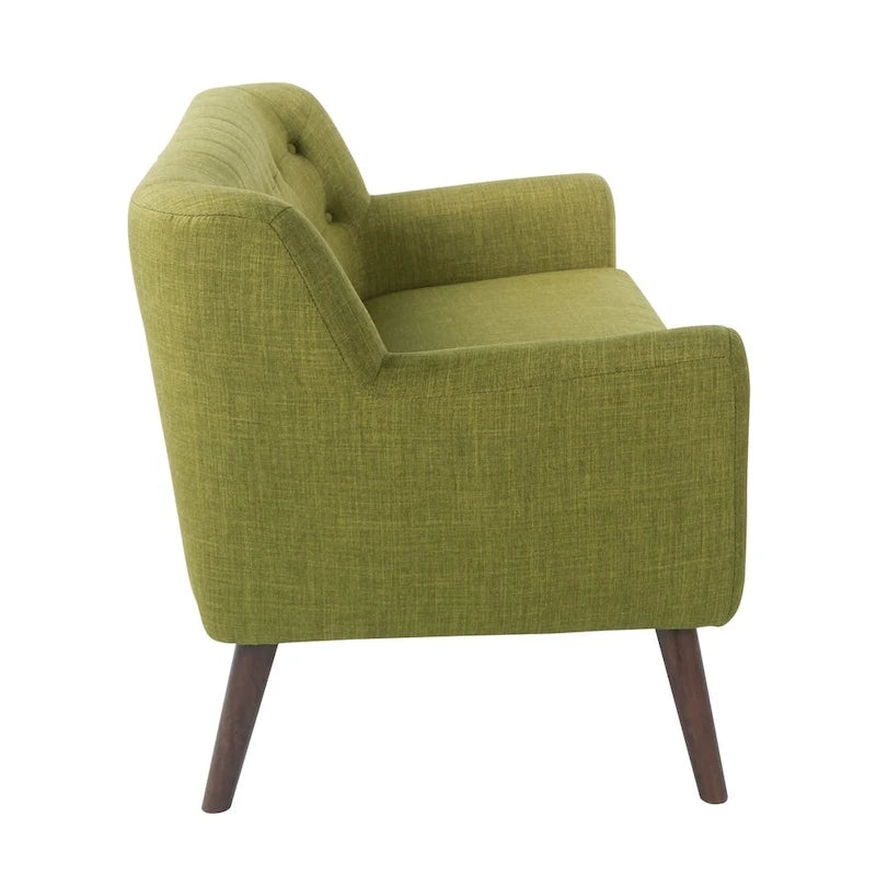 Causeuse Balestrand mi-siècle en tissu capitonné - S.O.