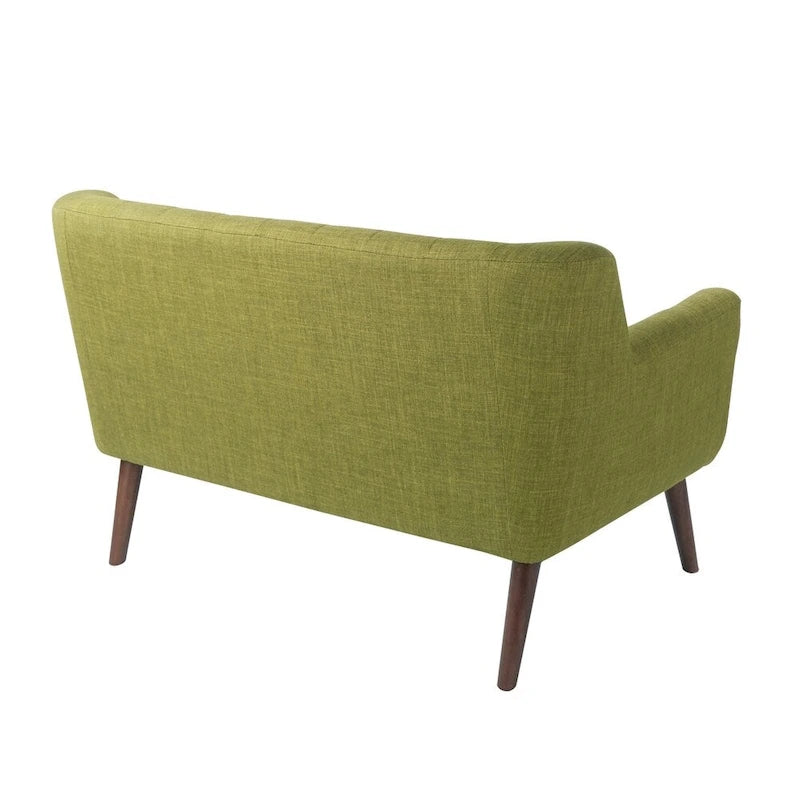 Causeuse Balestrand mi-siècle en tissu capitonné - S.O.