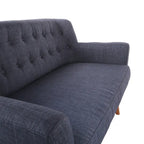 Causeuse Balestrand mi-siècle en tissu capitonné - S.O.