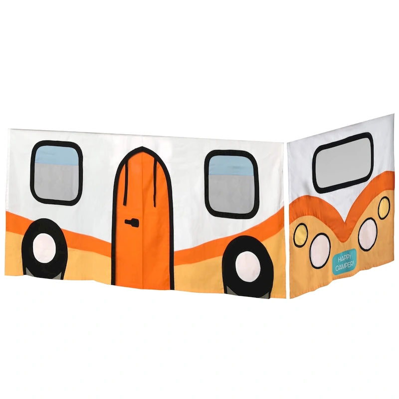 Rideau en coton pour lit sous lit de camping-car