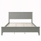 Lit plateforme Queen en bois massif