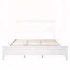 Lit plateforme Queen en bois massif