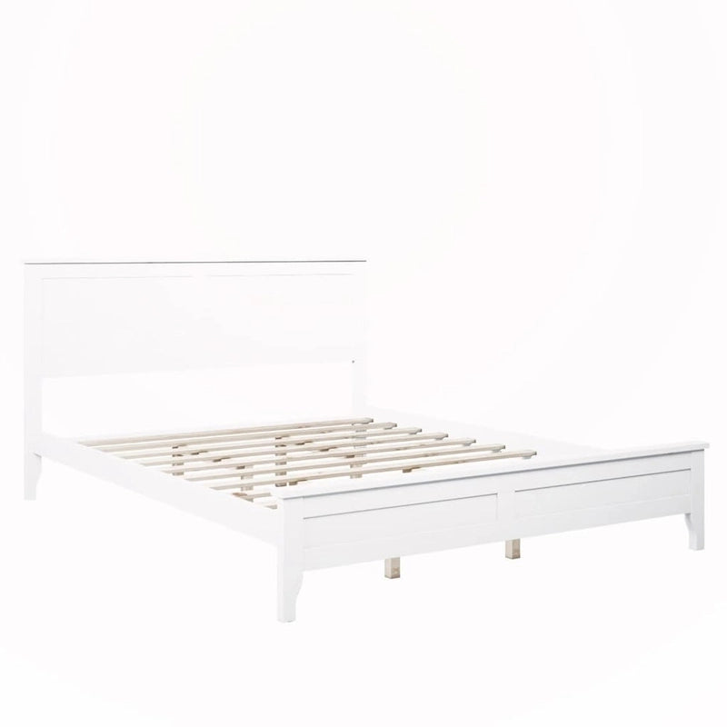 Lit plateforme Queen en bois massif