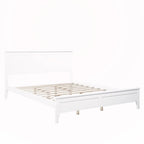 Lit plateforme Queen en bois massif