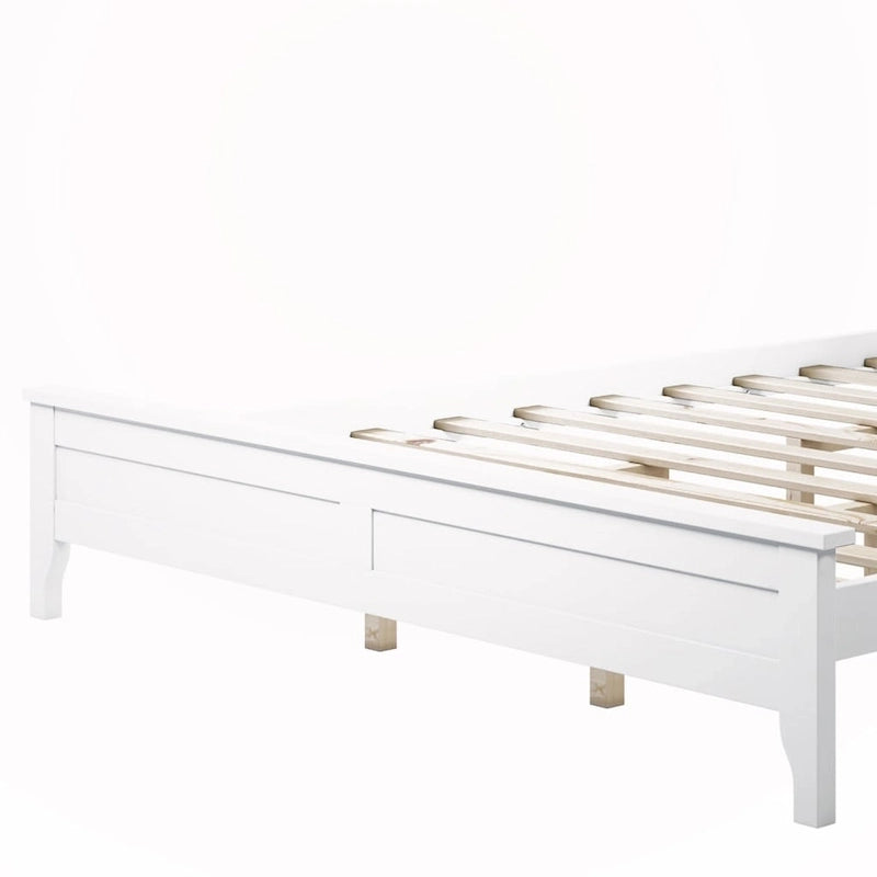Lit plateforme Queen en bois massif