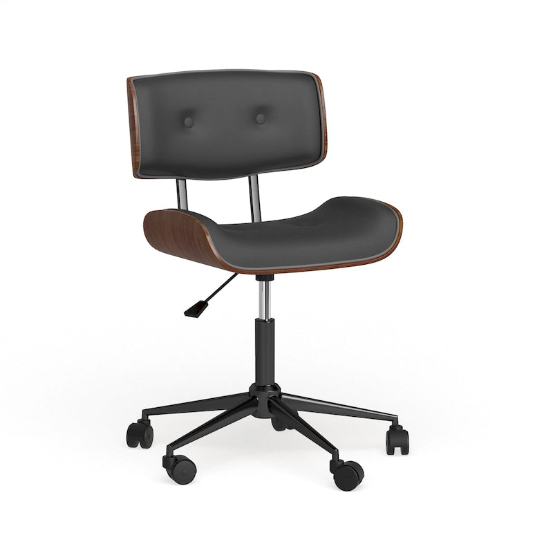 Chaise de bureau moderne de style mi-siècle Leksand Simple