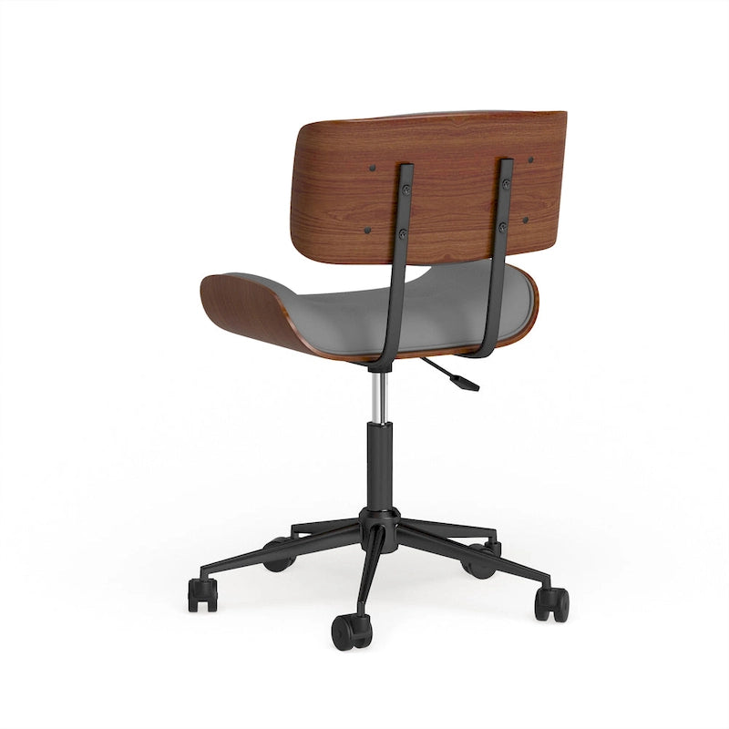 Chaise de bureau moderne de style mi-siècle Leksand Simple