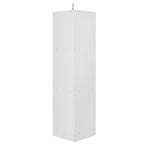 Meuble de salle de bain haut sur pied, meuble de rangement d'angle avec portes et étagères réglables