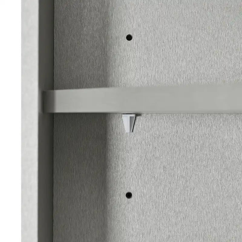 Meuble de salle de bain haut sur pied, meuble de rangement d'angle avec portes et étagères réglables