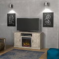   Fireplace TV Stand for TVs up to 55, Ashland Pine - 47.5 inches in width