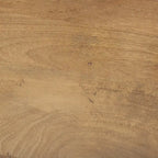 Table d'appoint ronde en bois massif marron clair
