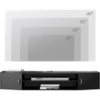 Meuble TV mural console multimédia bureau flottant de rangement