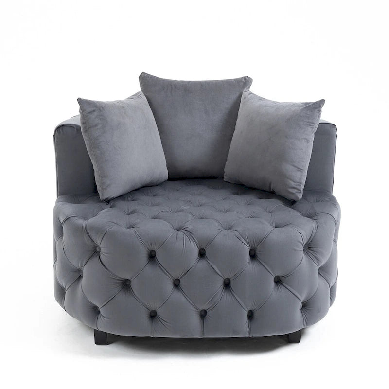 Fauteuil d'appoint / Fauteuil classique en tonneau pour le salon / Fauteuil de loisirs moderne