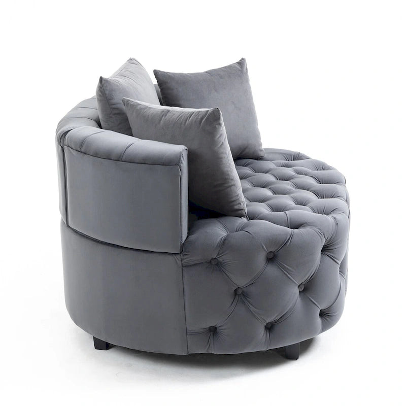 Fauteuil d'appoint / Fauteuil classique en tonneau pour le salon / Fauteuil de loisirs moderne