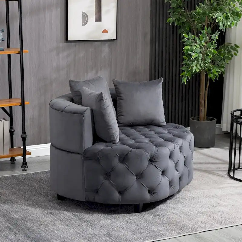 Fauteuil d'appoint / Fauteuil classique en tonneau pour le salon / Fauteuil de loisirs moderne