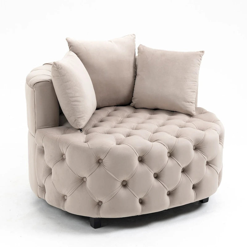 Fauteuil d'appoint / Fauteuil classique en tonneau pour le salon / Fauteuil de loisirs moderne