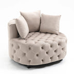 Fauteuil d'appoint / Fauteuil classique en tonneau pour le salon / Fauteuil de loisirs moderne