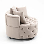 Fauteuil d'appoint / Fauteuil classique en tonneau pour le salon / Fauteuil de loisirs moderne