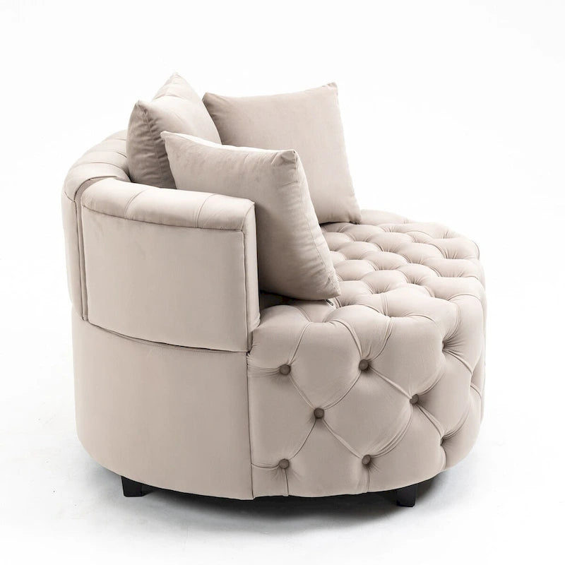 Fauteuil d'appoint / Fauteuil classique en tonneau pour le salon / Fauteuil de loisirs moderne