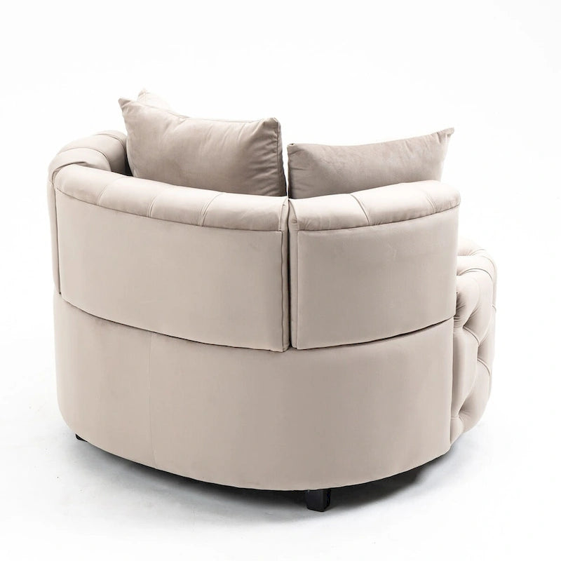 Fauteuil d'appoint / Fauteuil classique en tonneau pour le salon / Fauteuil de loisirs moderne